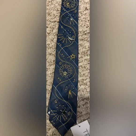 NWT Free People Tricia Fix Embellished Tie - blue - one size / ALL - Picture 10 of 13